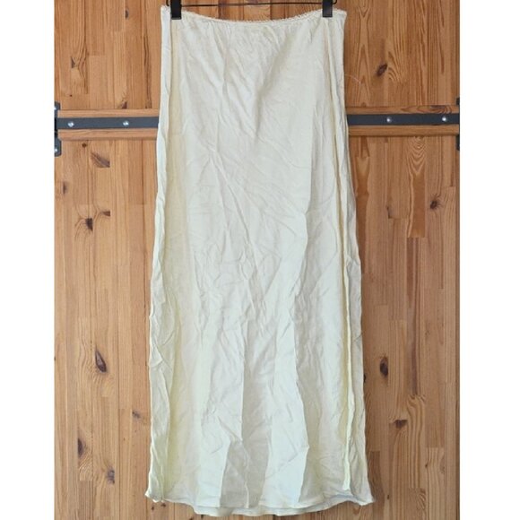 NWT FOR LOVE AND LEMONS CLARABELL YELLOW MAXI SKIRT SIZE XL - Picture 3 of 7